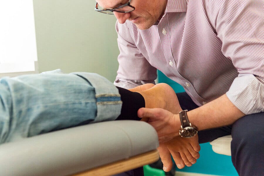 Colin O'Connor Assessing Patients foot