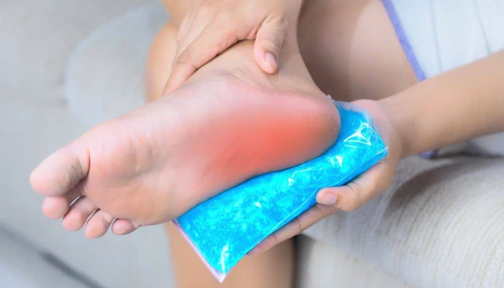 plantar fasciitis treatment icing heel