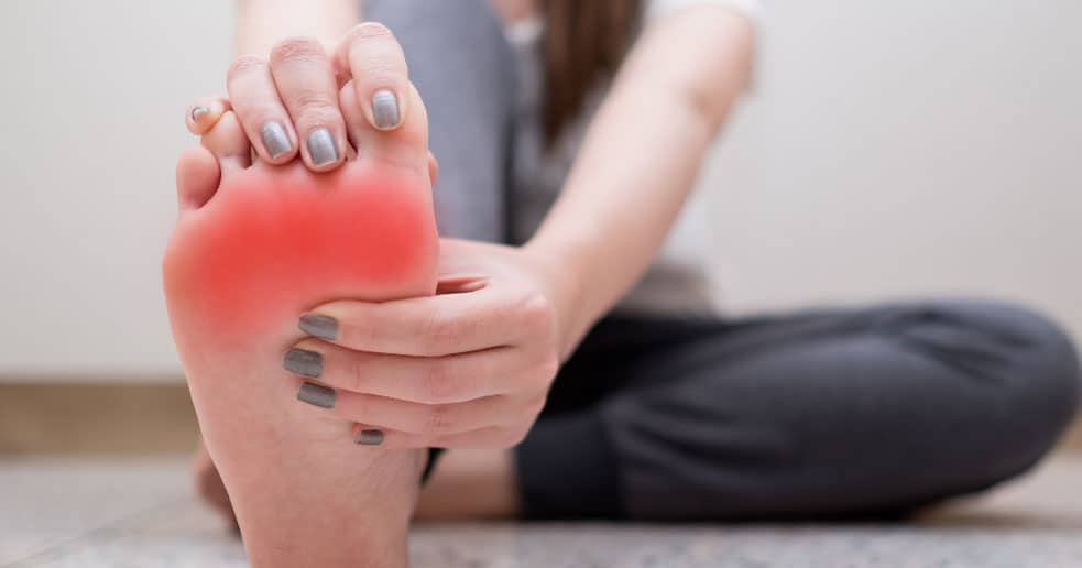 Pain around toes