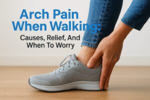 Arch Pain When Walking: Causes, Relief, And When To Worry