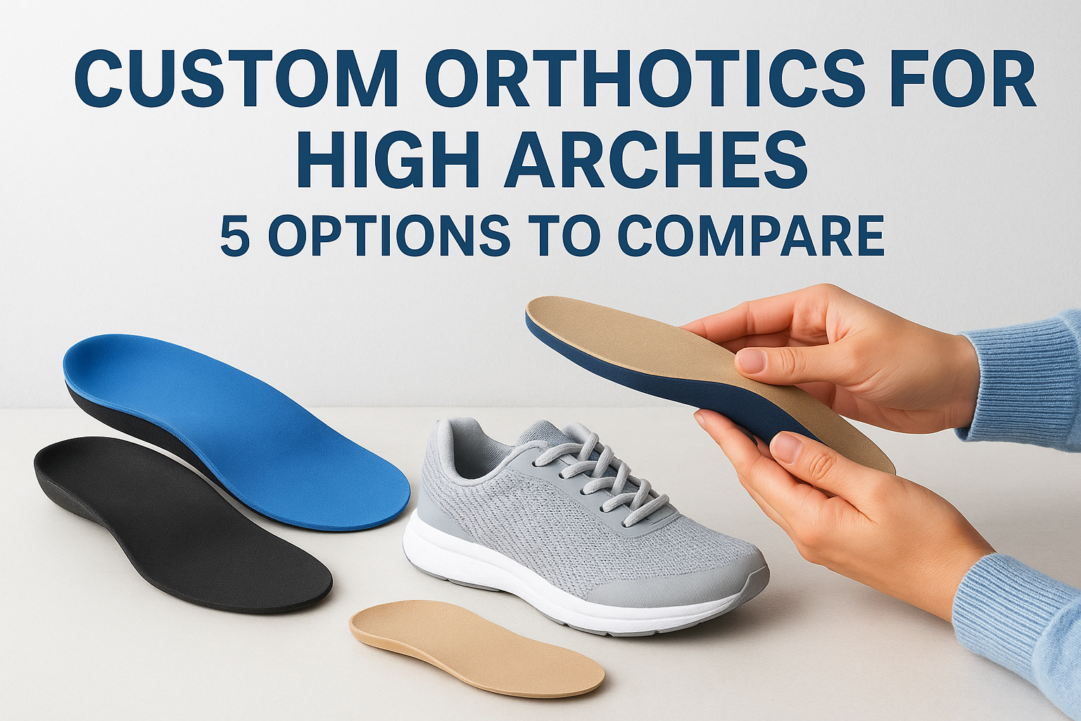 Custom Orthotics for High Arches: 5 Options to Compare