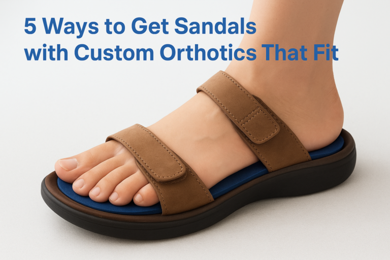 5 Ways to Get Sandals with Custom Orthotics That Fit