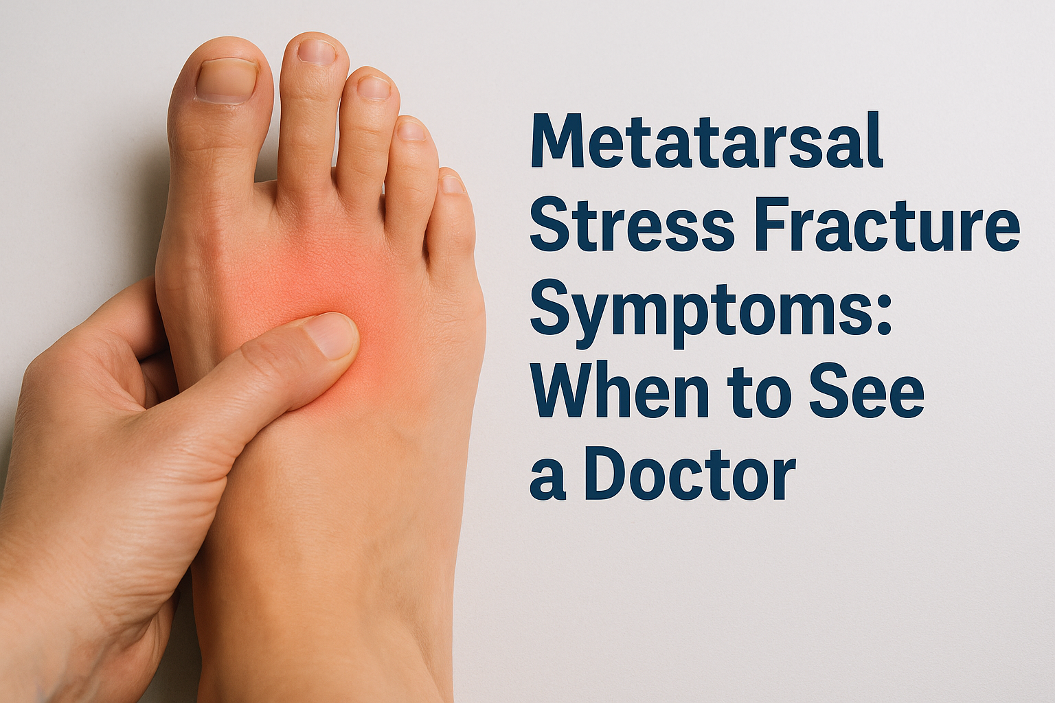 Metatarsal Stress Fracture Symptoms: When to See a Doctor